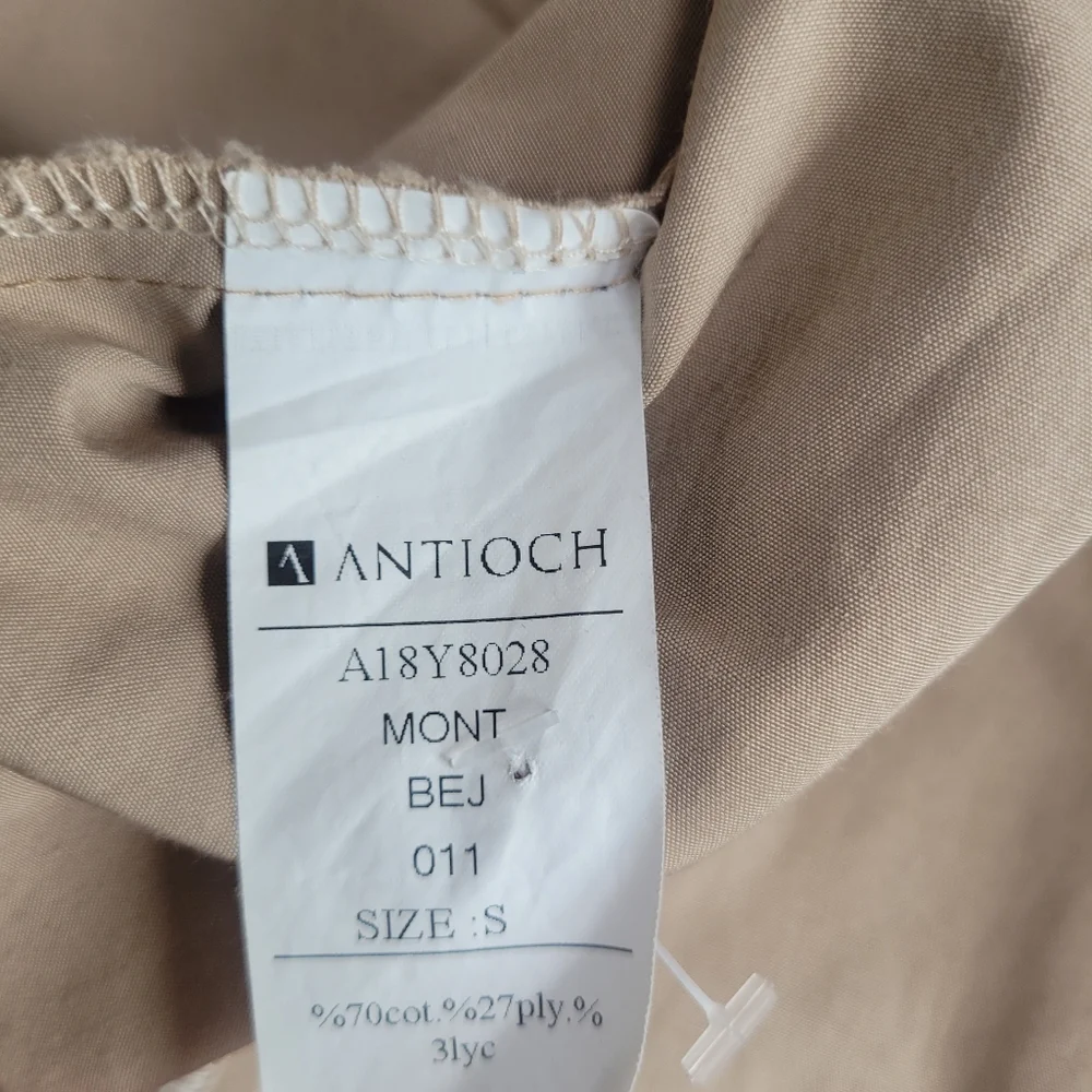 *NWOT* Antioch Ruched Sleeve Bomber Jacket Streetwear Lightweight Coat Sz S - Picture 7 of 9